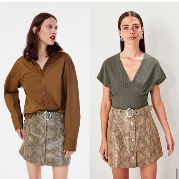 Zara snake print skirt - Picture 2 of 6